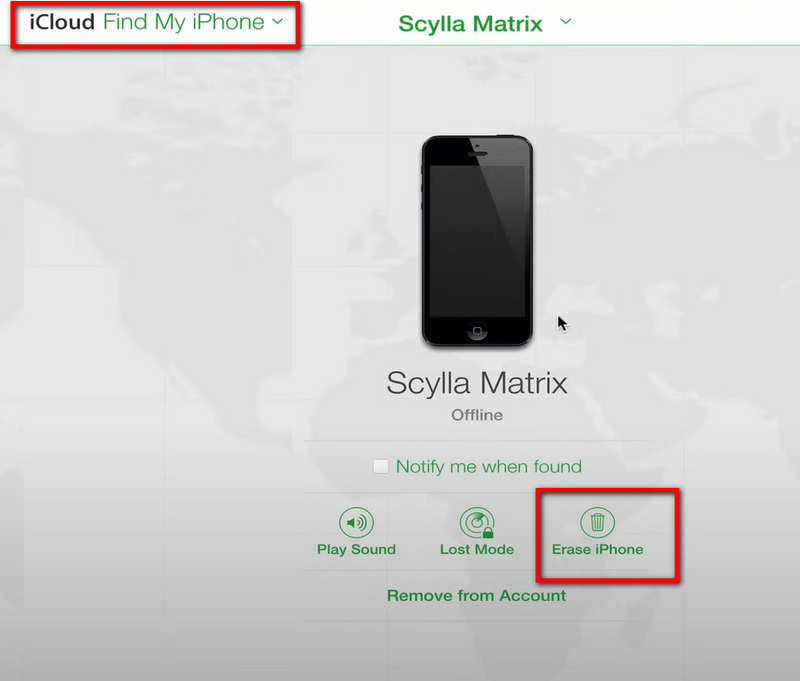remove screen lock on iphone via erae icloud