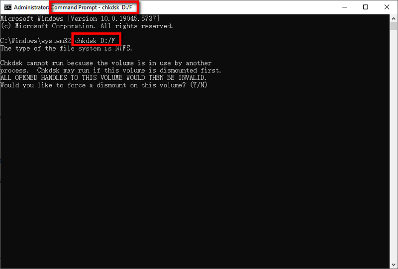 restore corrupted files by Chkdsk command