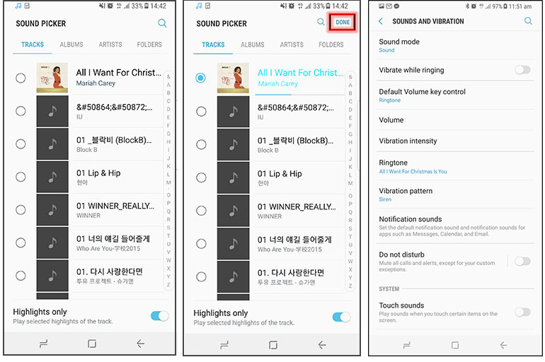 change Samsung Galaxy S25 ringtones