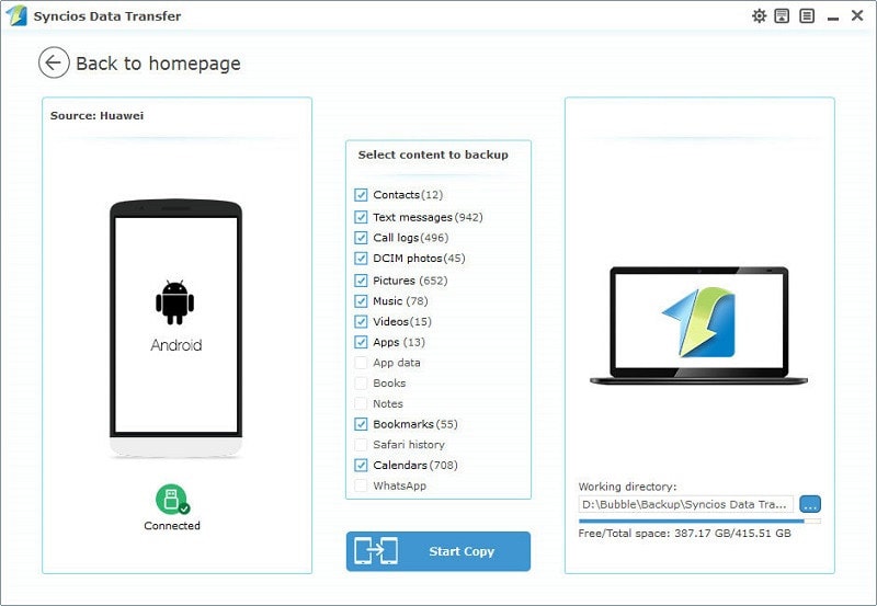 save Huawei Nova 14 data to PC