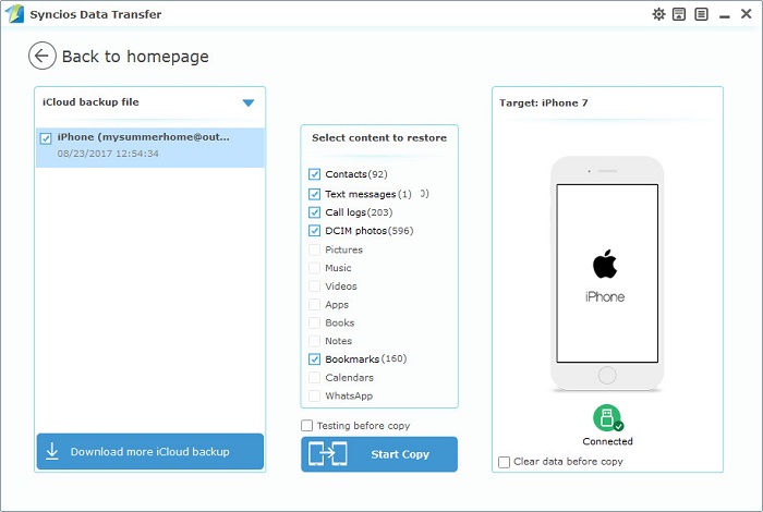 recover iCloud backup to iPhone 16/16 Plus