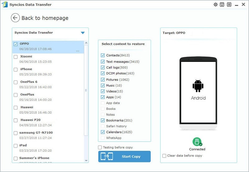restore OPPO Find X8 from PC
