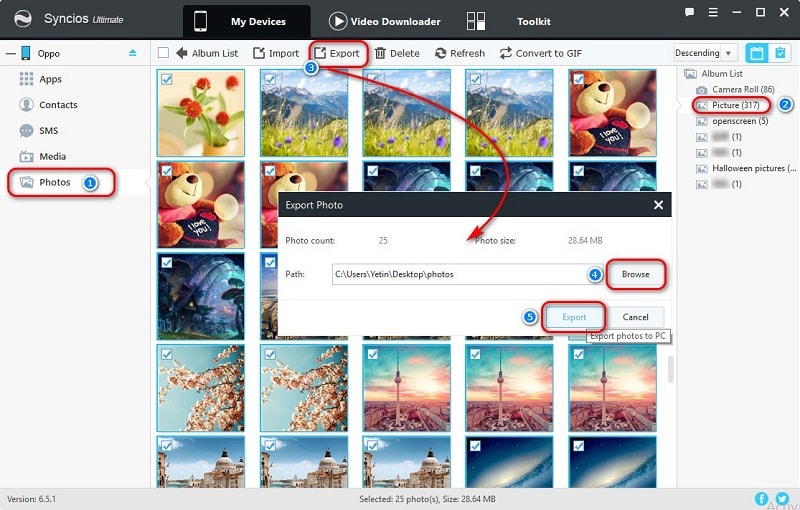transfer vivo nex photos to computer