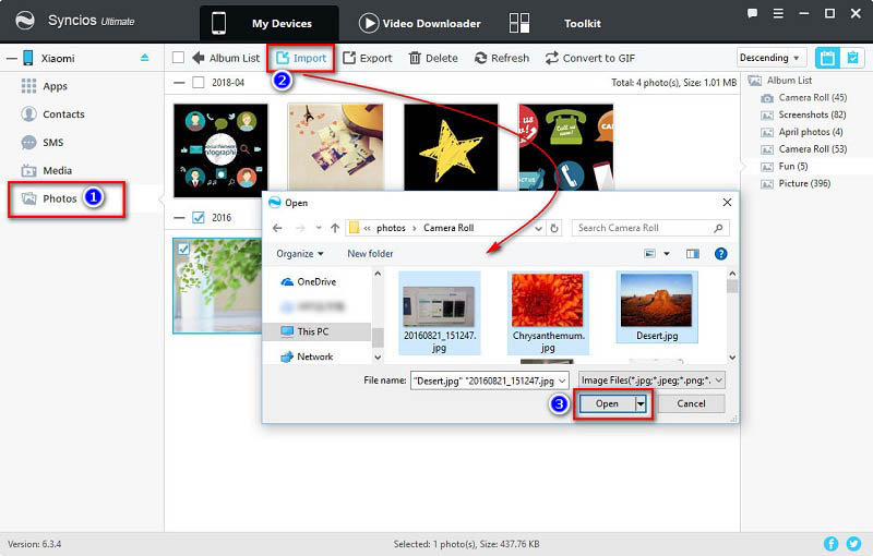 add photos to Xiaomi 14