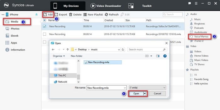 import voice memos from computer to iPhone 16/XS/XR