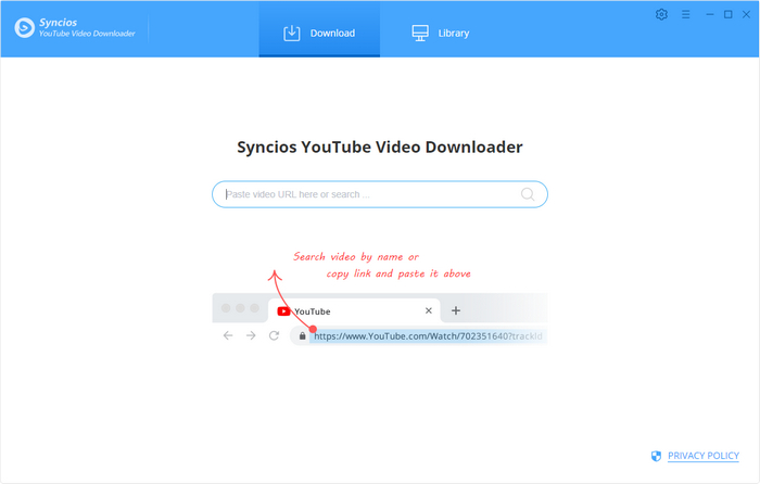 main interface